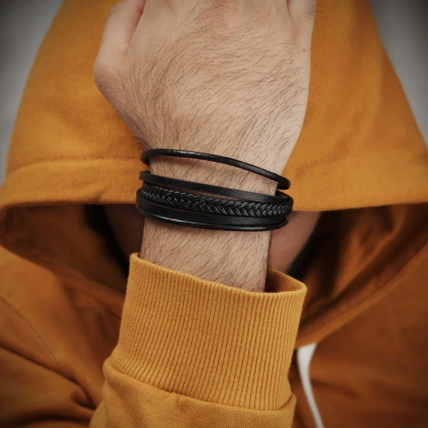 Moncuk Design Çoklu Deri Bileklik 33513B1D1