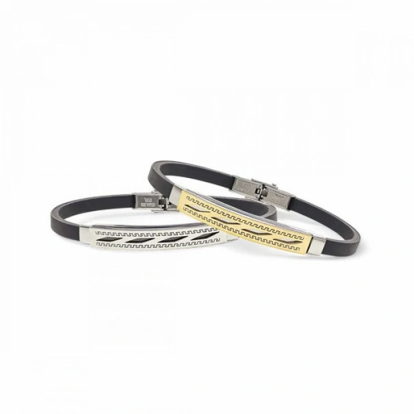 Moncuk Design Desenli Çelik Bileklik 3351SCB010
