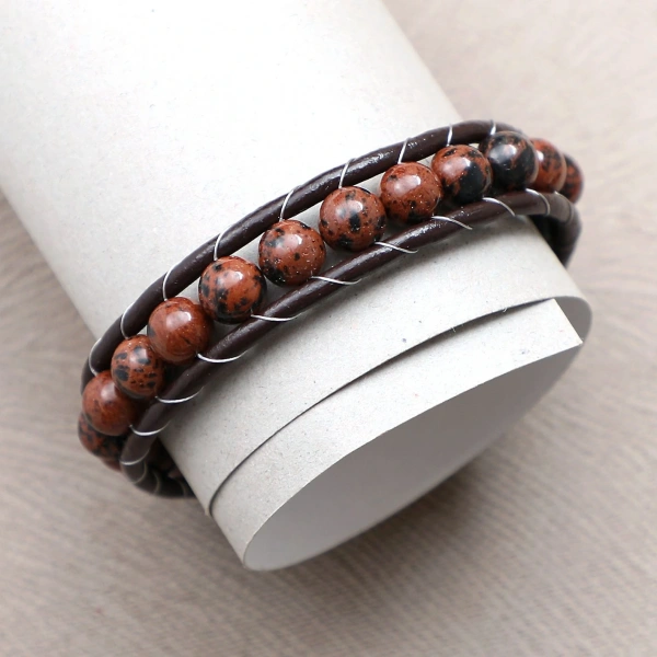 Moncuk Design Doğaltaş Deri Bileklik 33512B2D8M9