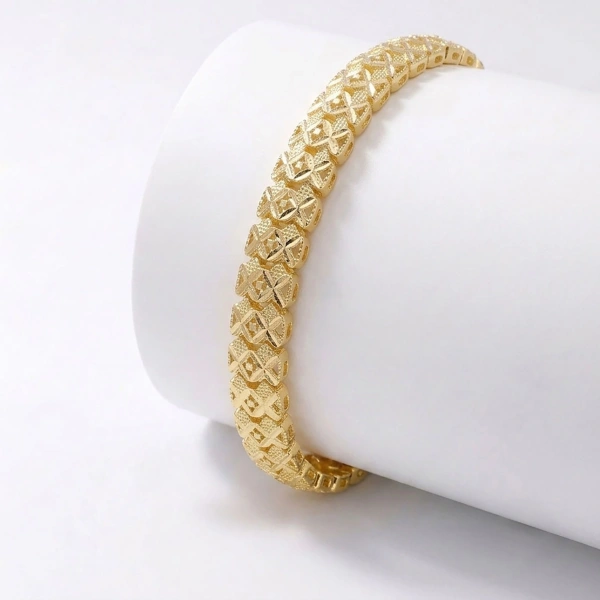 Moncuk Design Infinity 24K Gold Kaplama 8 mm Kadın Bileklik 3351KBV5D8