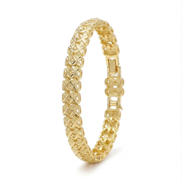 Moncuk Design Infinity 24K Gold Kaplama 8 mm Kadın Bileklik 3351KBV5D8
