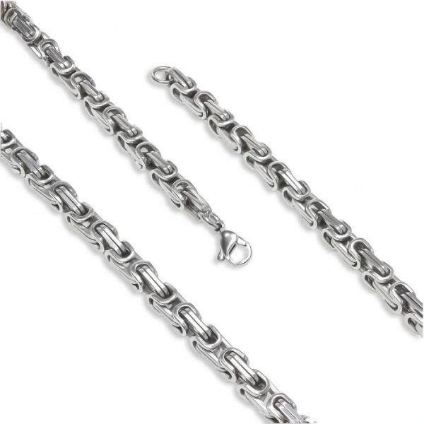 Moncuk Design Kral Erkek Çelik Kolye 5mm 33514P6D80
