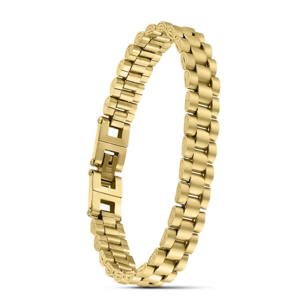 Moncuk Design Sarı Ful Çelik Bileklik 33511G1D4M