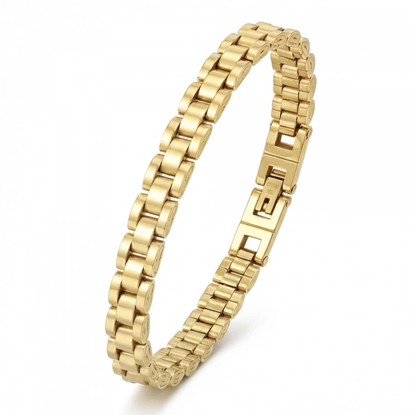Moncuk Design Sarı Ful Çelik Bileklik 33511G1D4M