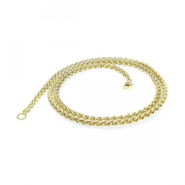 Moncuk Design Sarı Renk Çelik Kolye 4Mm 3351CEK015