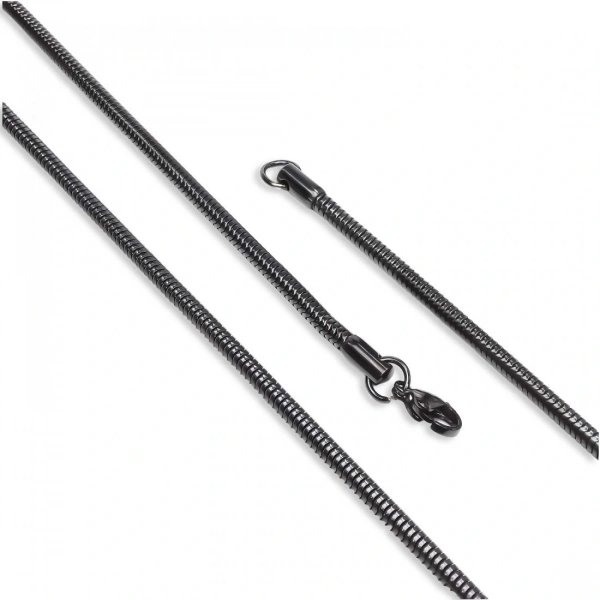 Moncuk Design Spiral Çelik Kolye 3Mm 3351CEK048