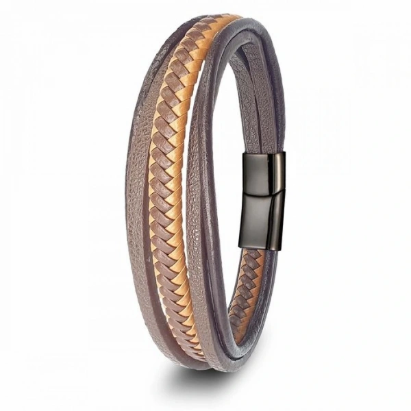Moncuk Design Taba Kahve Çoklu Deri Bileklik 33513B2D8