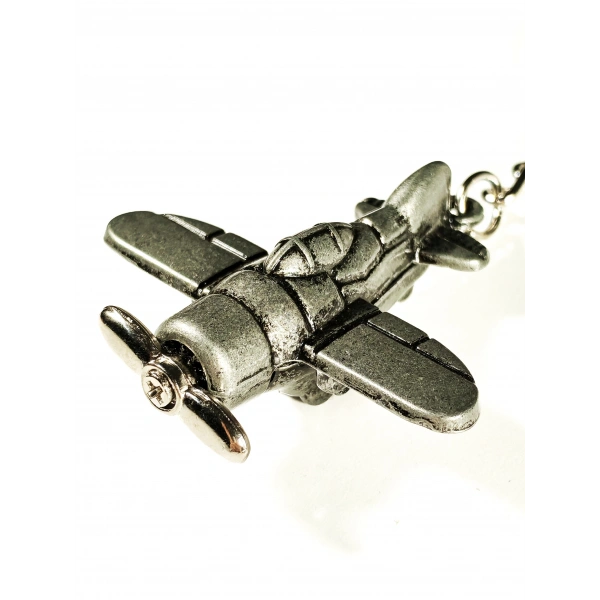 Planör Model Uçak Metal Anahtarlık