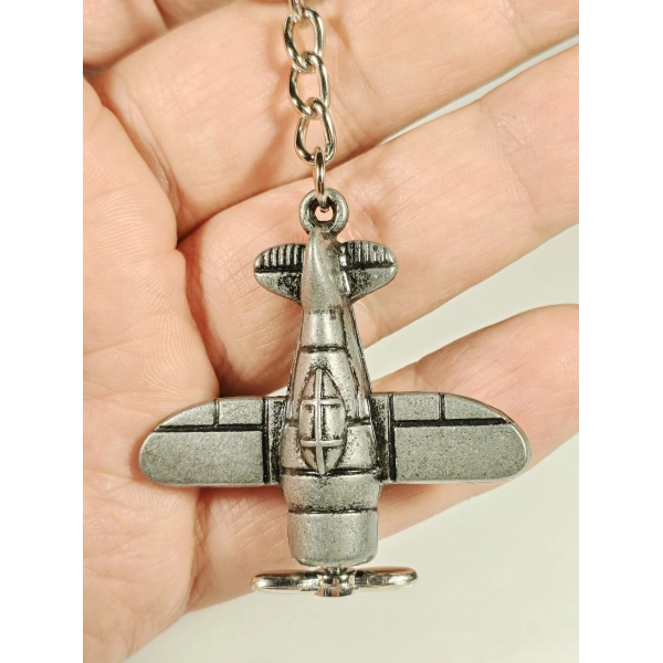 Planör Model Uçak Metal Anahtarlık
