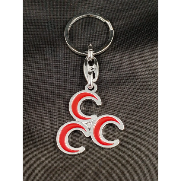 Üç Hilalli Metal Anahtarlık