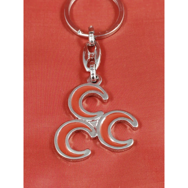 Üç Hilalli Metal Anahtarlık