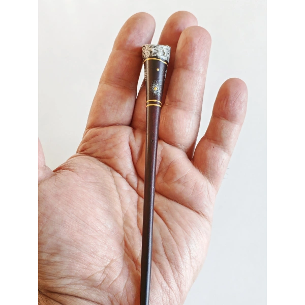 Spiral Dokulu Kokonat Saç Çubuğu