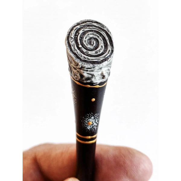 Spiral Dokulu Kokonat Saç Çubuğu