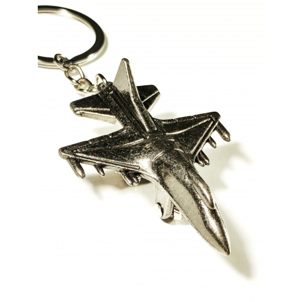 Savaş Uçağı Metal Anahtarlık