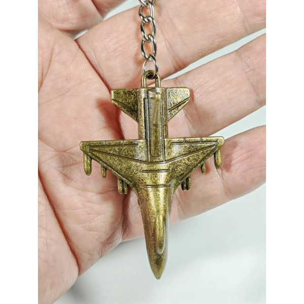 Savaş Uçağı Metal Anahtarlık