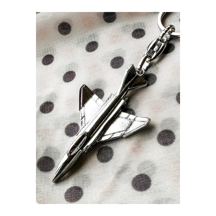 Gümüş Renkli Metal Uçak Anahtarlık