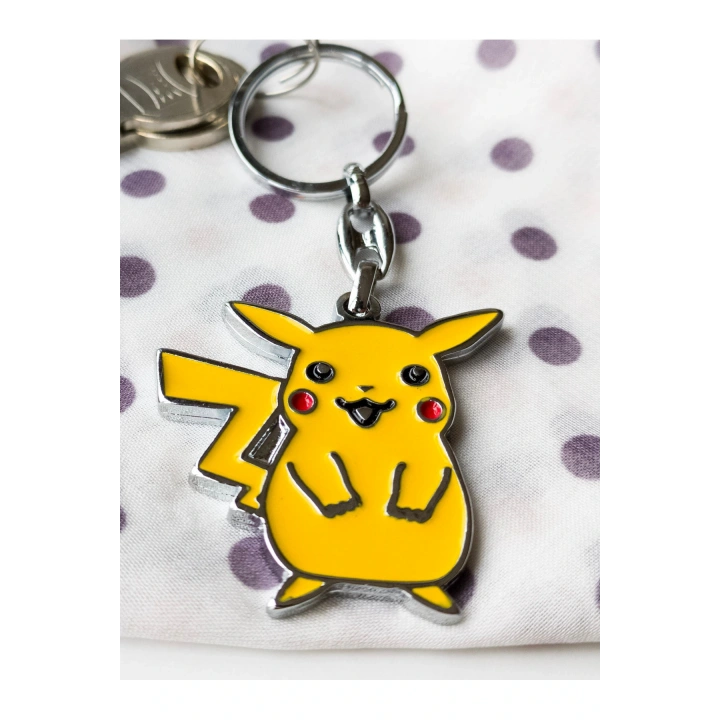 Sarı Pikachu Metal Anahtarlık