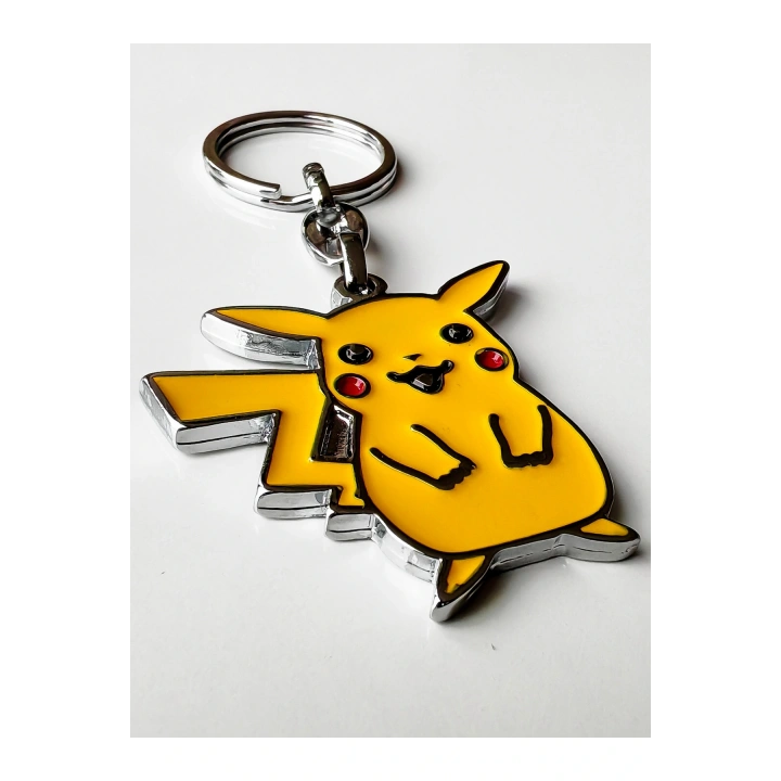 Sarı Pikachu Metal Anahtarlık