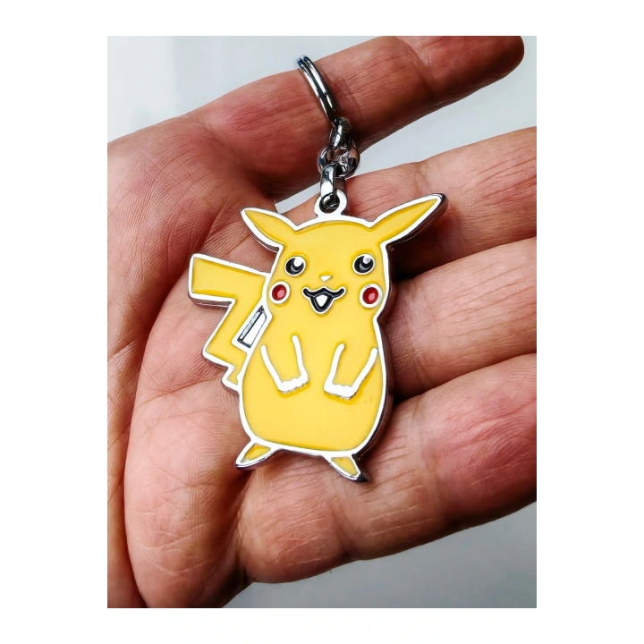 Sarı Pikachu Metal Anahtarlık