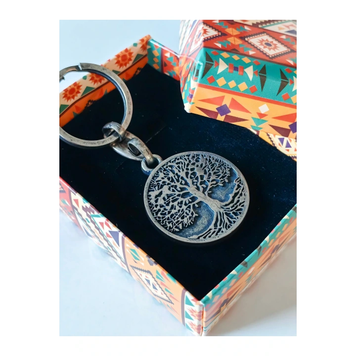Hayat Ağacı Metal Anahtarlık