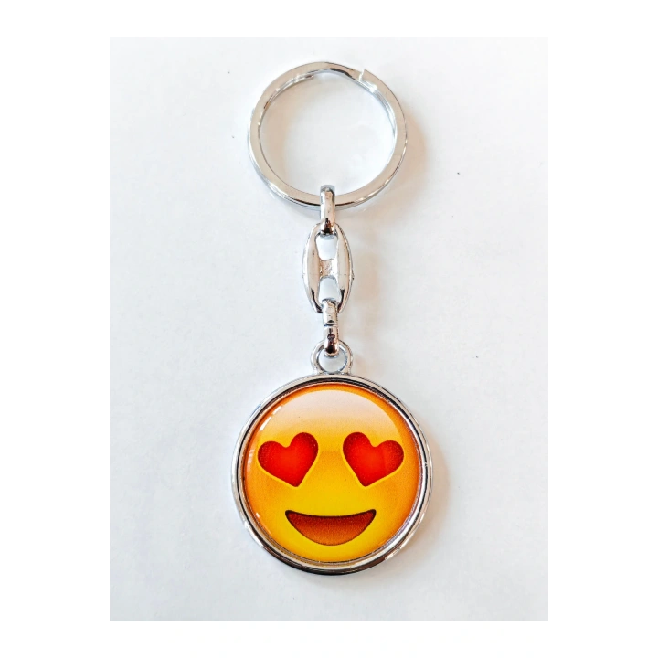 Sarı Gülen Surat Emojili Anahtarlık