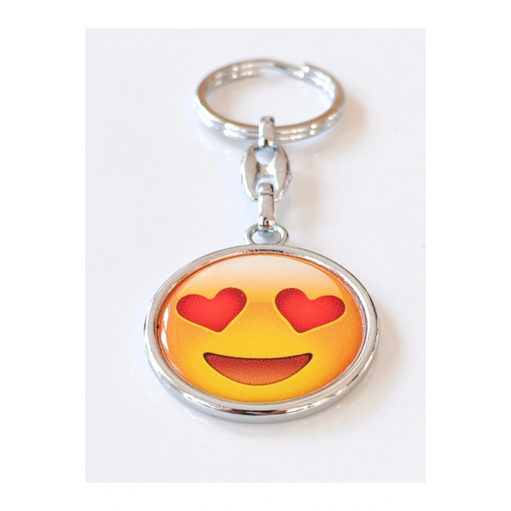 Sarı Gülen Surat Emojili Anahtarlık