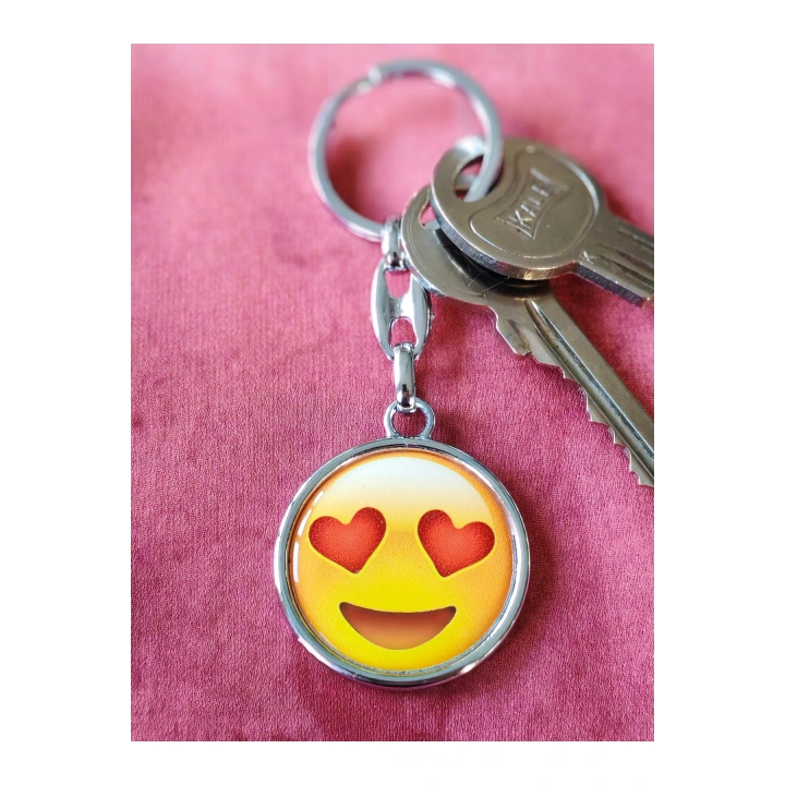 Sarı Gülen Surat Emojili Anahtarlık