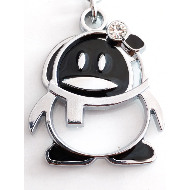 Hareketli Penguen Metal Anahtarlık
