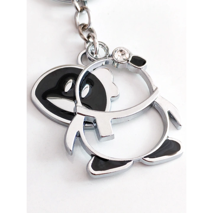 Hareketli Penguen Metal Anahtarlık