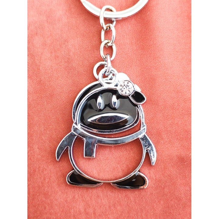 Hareketli Penguen Metal Anahtarlık