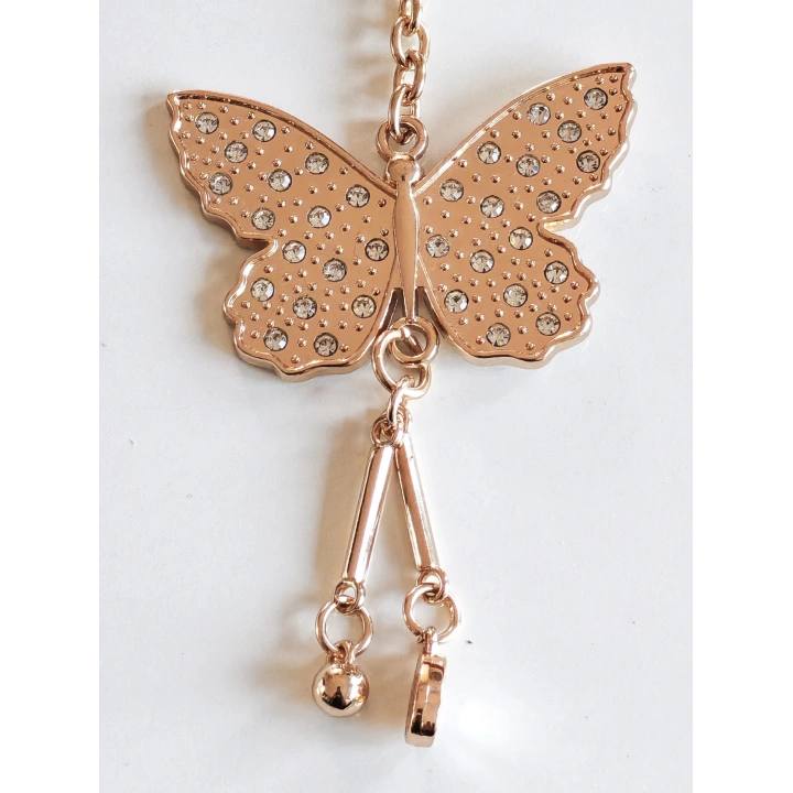 Altın Rengi Kelebek Figürlü Metal Çanta Süsü