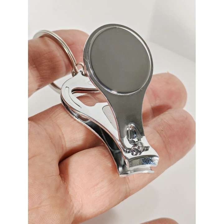 Türk Bayrağı Desenli Tırnak Makaslı Metal Anahtarlık