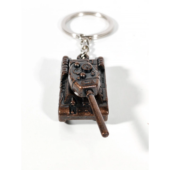 Tank Modelli Bakır Renkli Metal anahtarlık