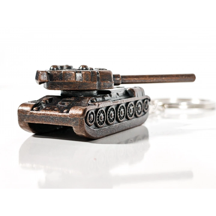 Tank Modelli Bakır Renkli Metal anahtarlık