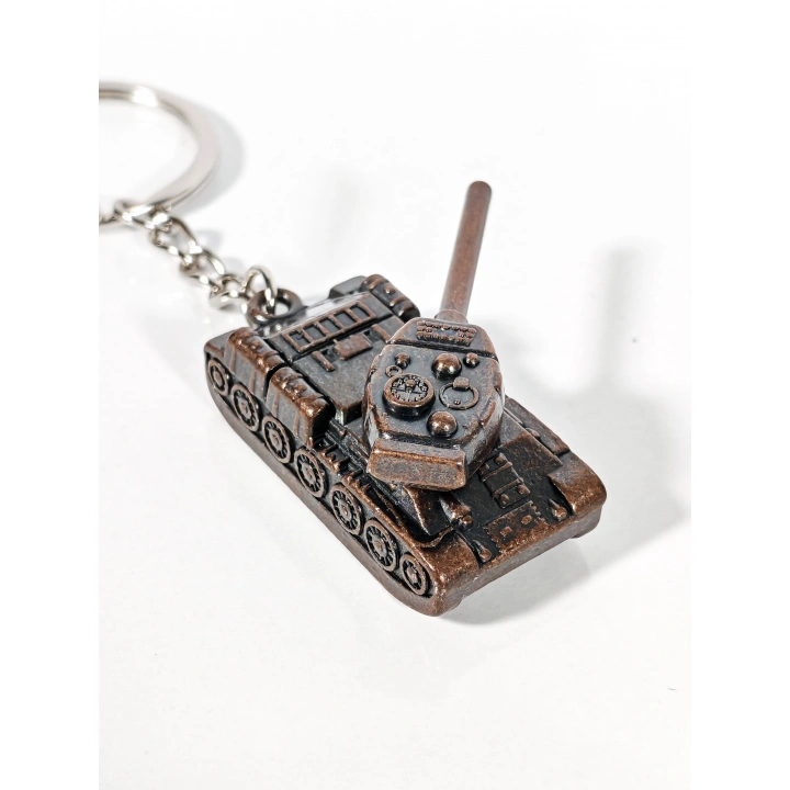 Tank Modelli Bakır Renkli Metal anahtarlık