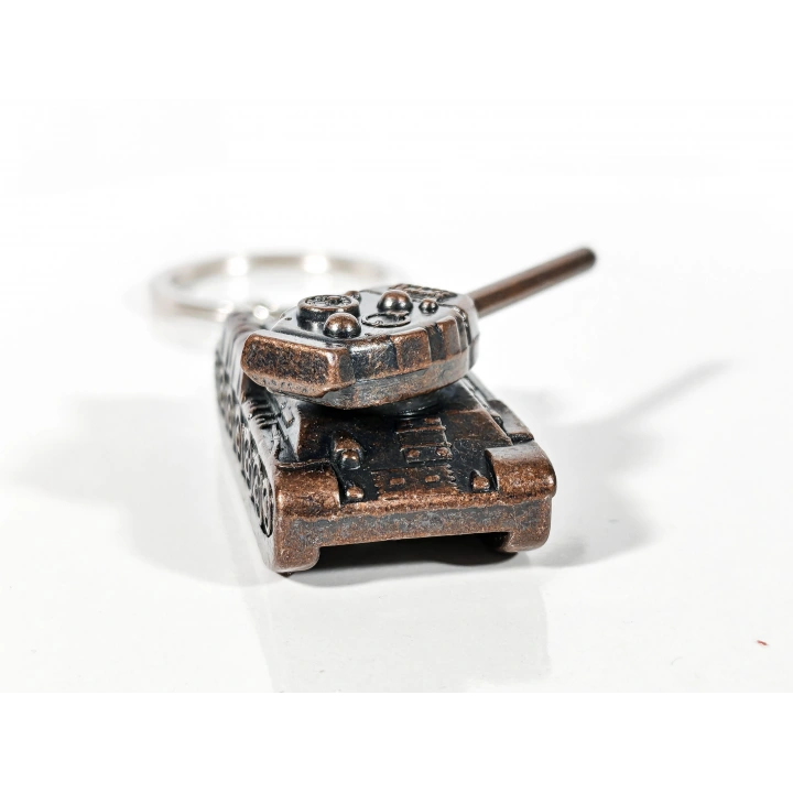 Tank Modelli Bakır Renkli Metal anahtarlık
