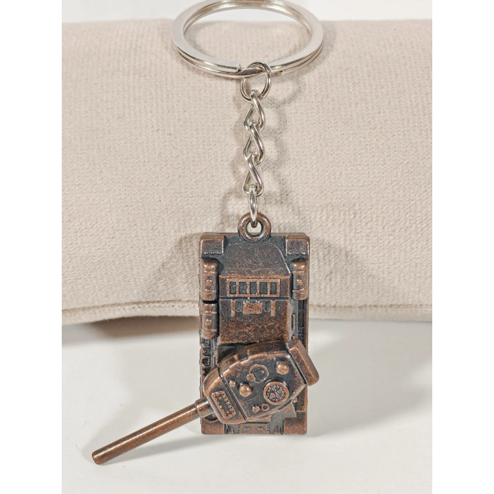Tank Modelli Bakır Renkli Metal anahtarlık