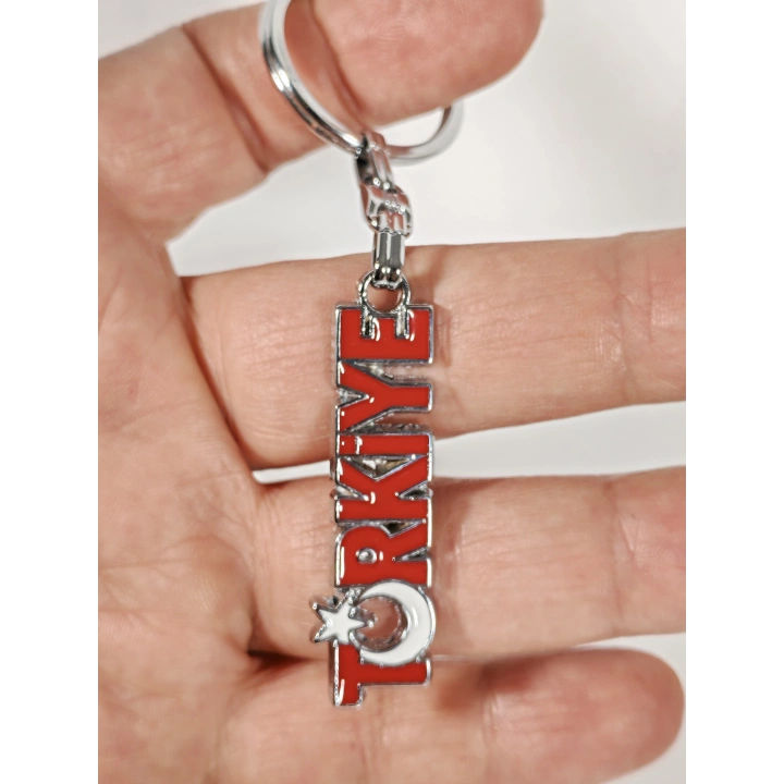 TÜRKİYE Yazılı Metal Anahtarlık