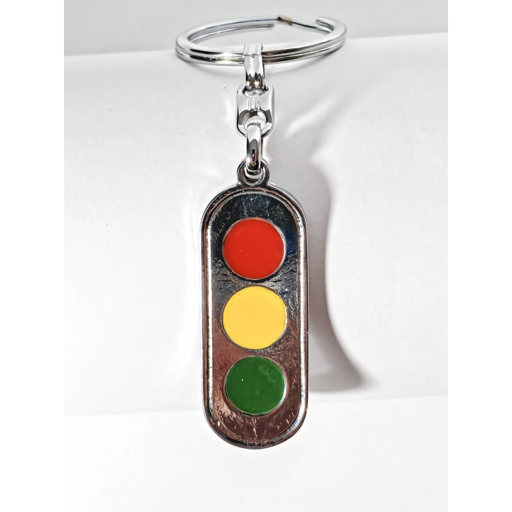 Trafik Lambaları Metal Anahtarlık