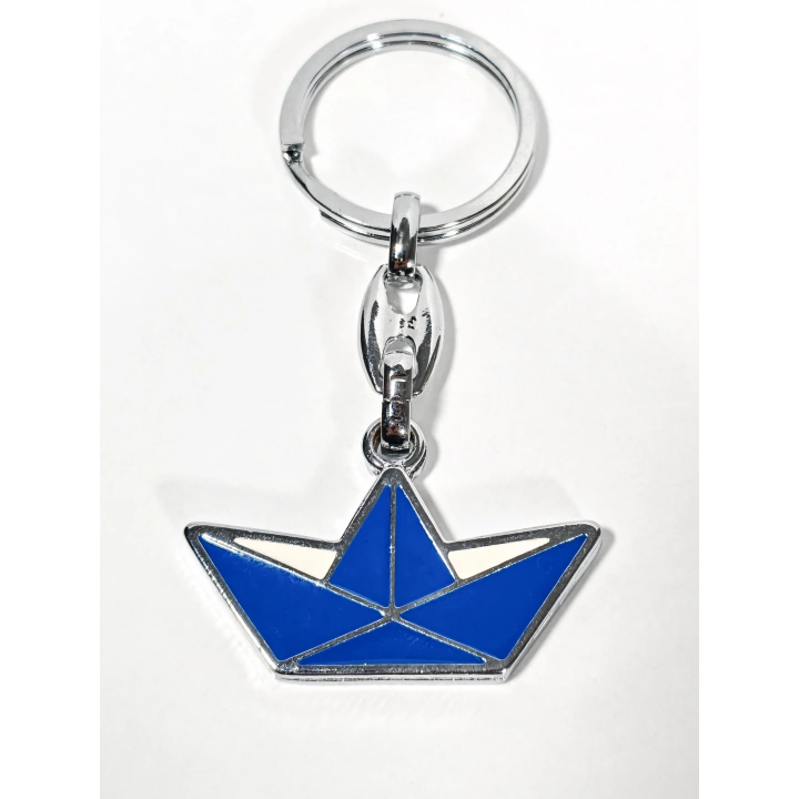 Kağıt Tekne Metal Anahtarlık