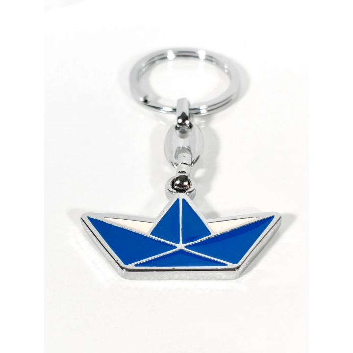 Kağıt Tekne Metal Anahtarlık