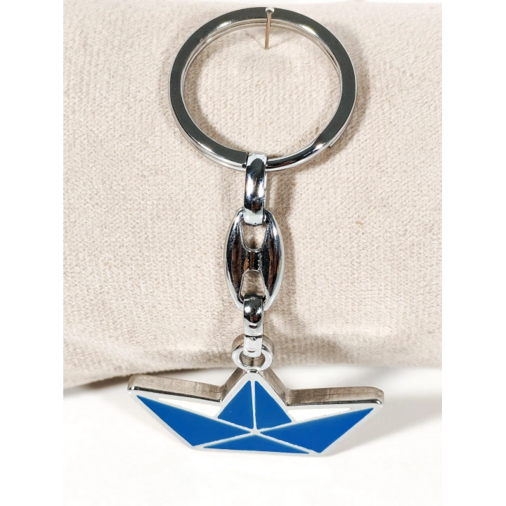 Kağıt Tekne Metal Anahtarlık