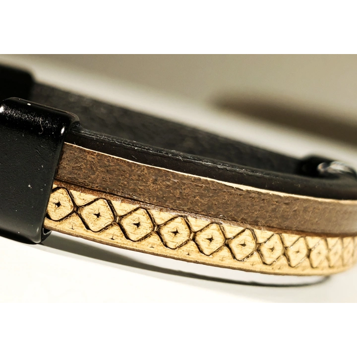 Kahverengi Erkek Deri Bileklik