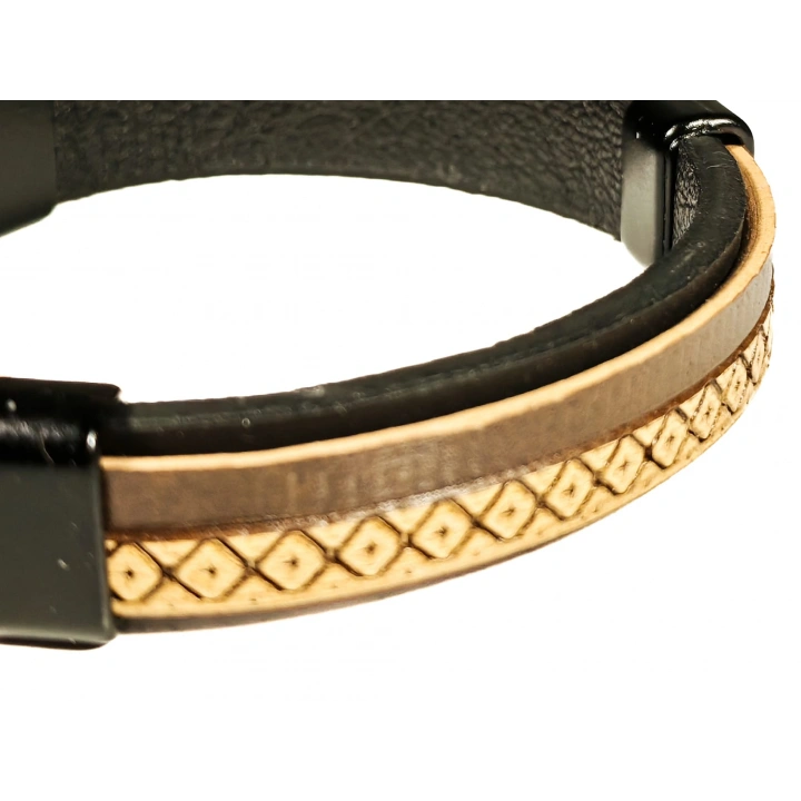 Kahverengi Erkek Deri Bileklik