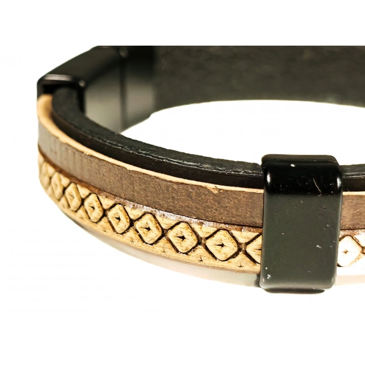 Kahverengi Erkek Deri Bileklik