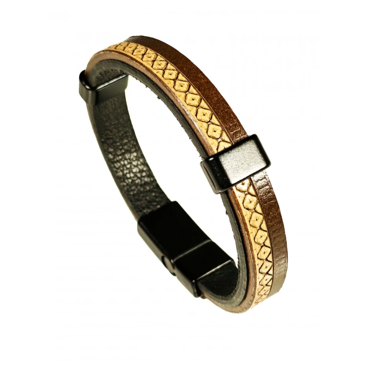 Kahverengi Erkek Deri Bileklik