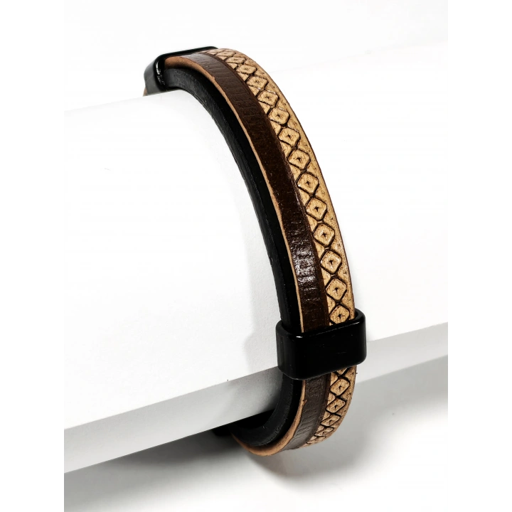 Kahverengi Erkek Deri Bileklik