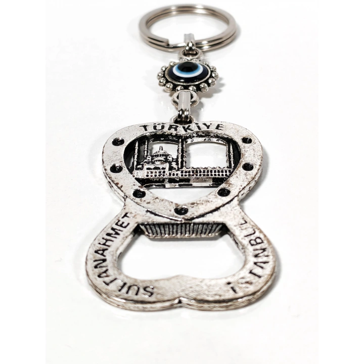 Sultan Ahmet Temalı Açacaklı Metal Anahtarlık