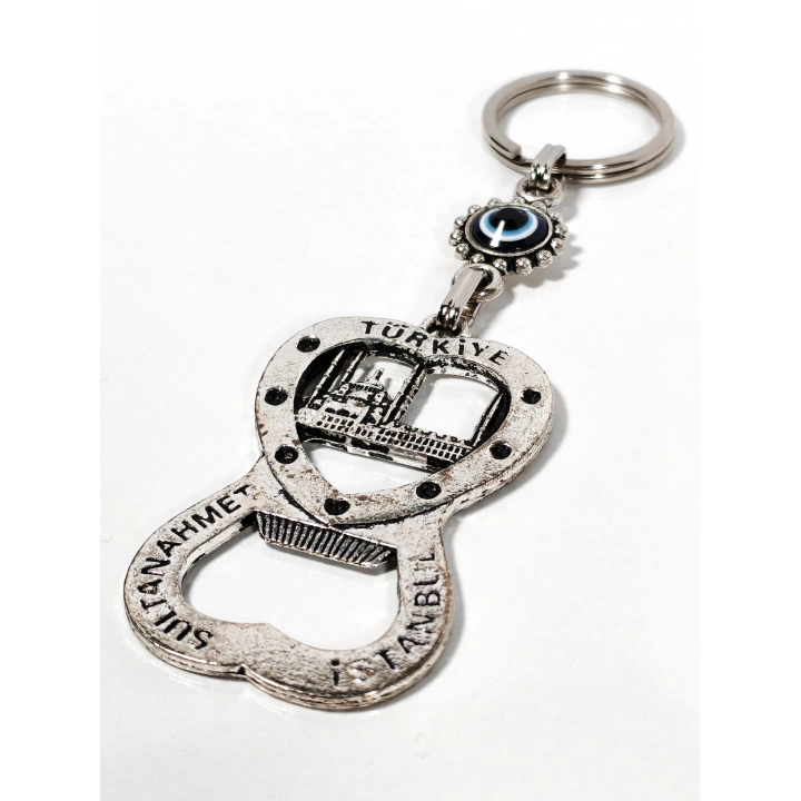 Sultan Ahmet Temalı Açacaklı Metal Anahtarlık