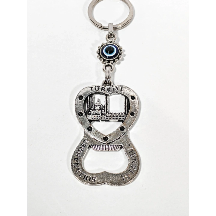 Sultan Ahmet Temalı Açacaklı Metal Anahtarlık